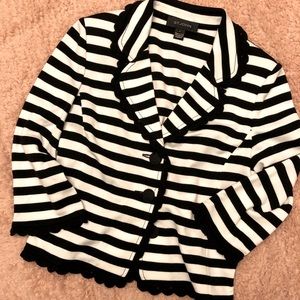 St John striped blazer